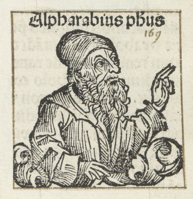 Аль-Фараби — гравюра из Нюрнбергской хроники, 1493